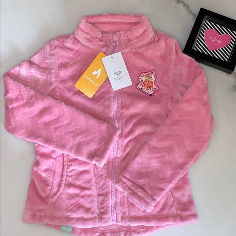 🔥Roxy Igloo Zip-Up Mock Neck Cosy Fleece NWT - Picture 2 of 9